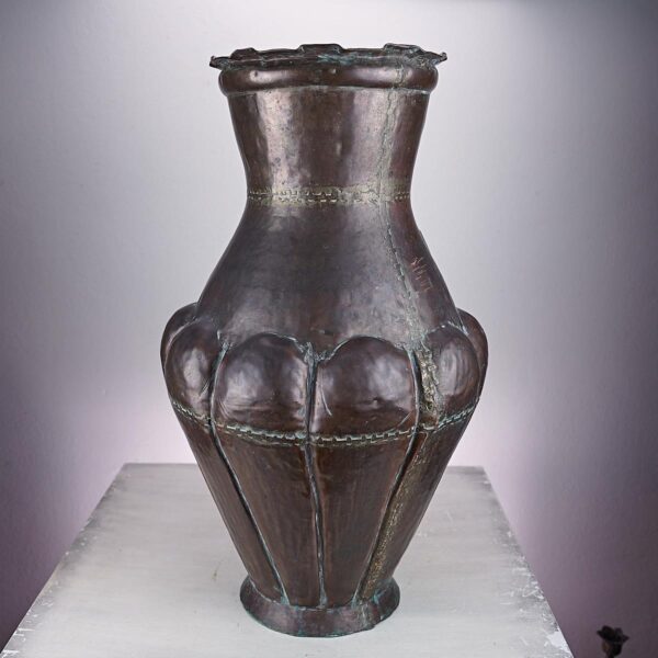 vaso in rame vintage DI ALTA FATTURA, PESANTE