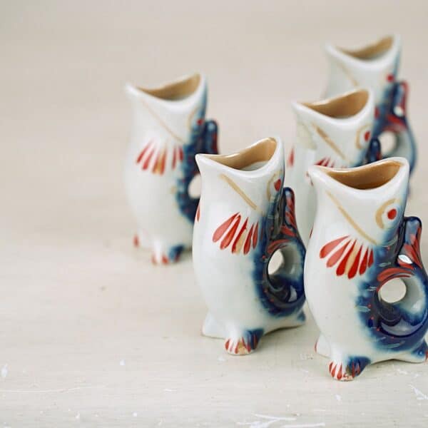 bicchieri da liquore in ceramica pesci 6pz - immagine 2