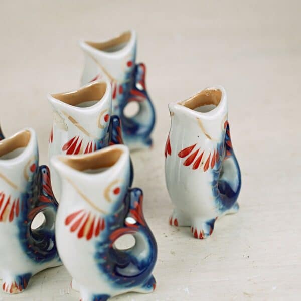 bicchieri da liquore in ceramica pesci 6pz - immagine 3