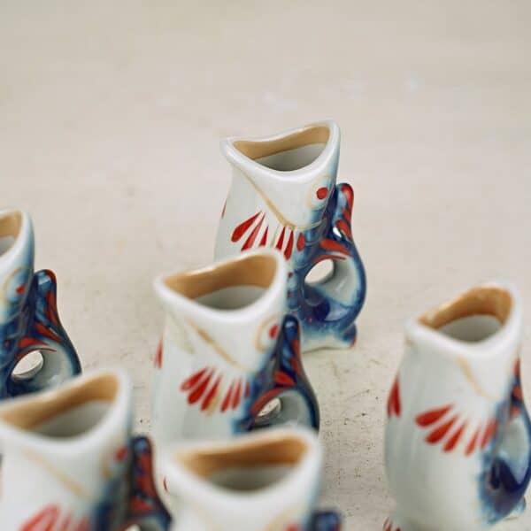 bicchieri da liquore in ceramica pesci 6pz - immagine 4