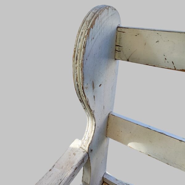 divano da esterno in legno massello vintage ann 40 -50 - immagine 3