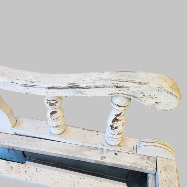 divano da esterno in legno massello vintage ann 40 -50 - immagine 4