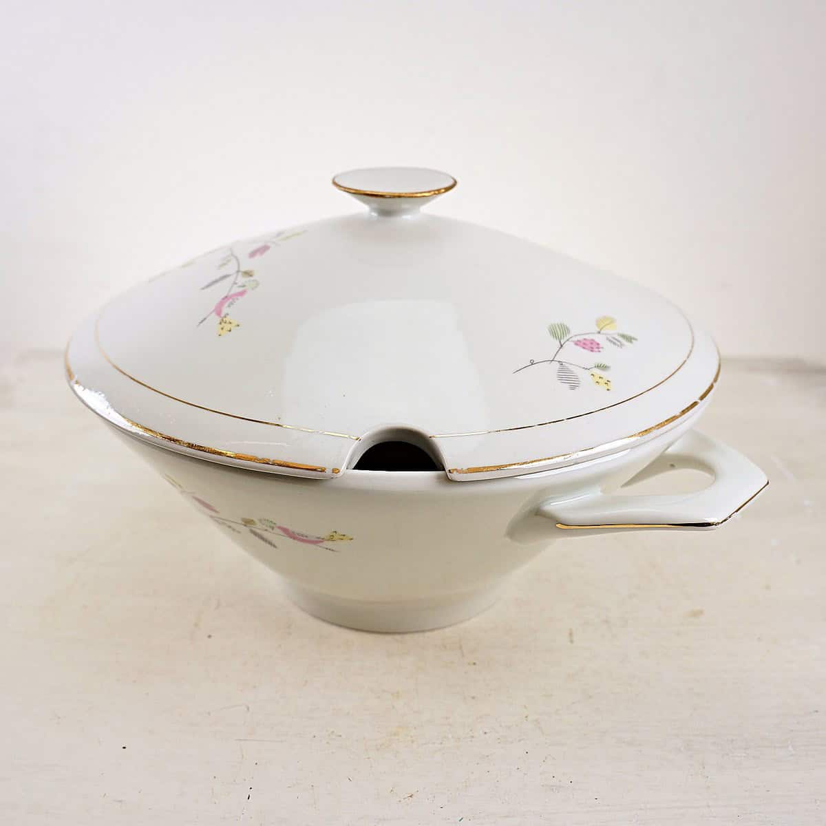 zuppiera in ceramica vintage made in poland