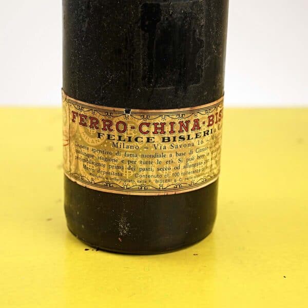 bottiglia liquore ferro china bisleri vintage da collezione - immagine 2