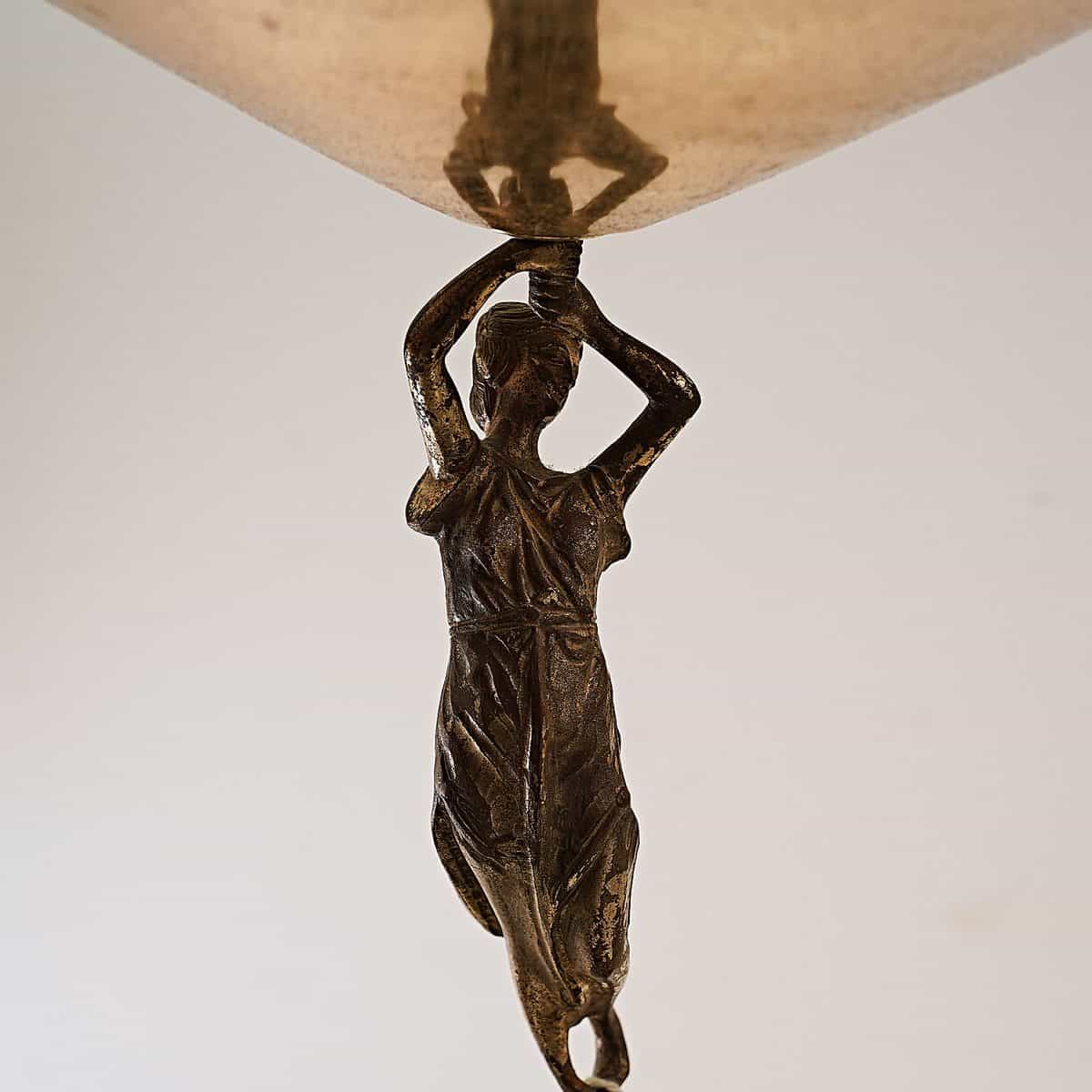 trofeo di gara vintage in onice e metallo - immagine 4