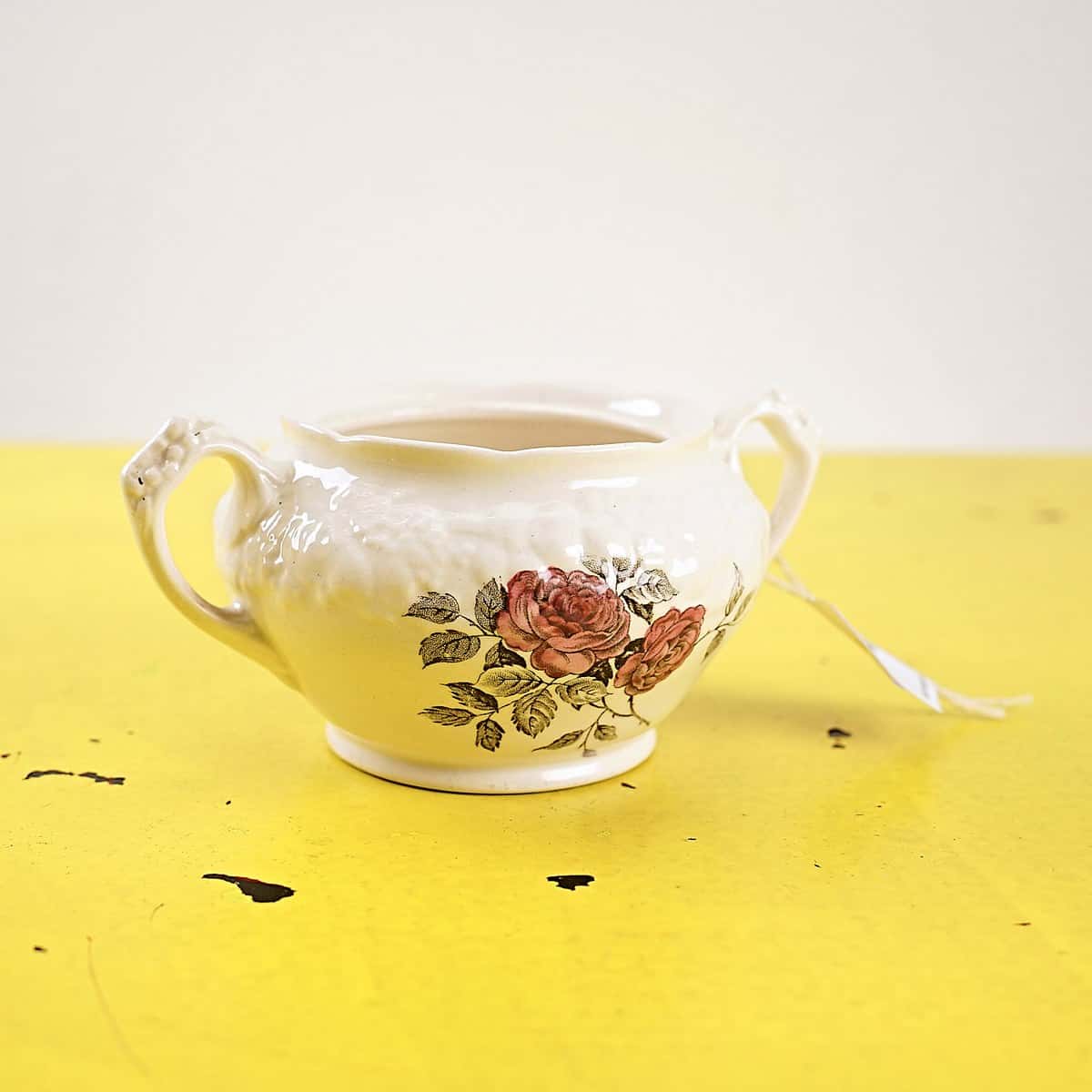 zuccheriera vintage in ceramica crown ducal a.g.r england