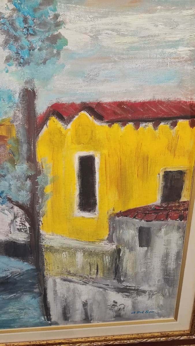 Angelo Del Bon nel 1936: la pittura che fa respirare il paesaggio 1 Dettaglio di opera di Angelo Del Bon del 1936