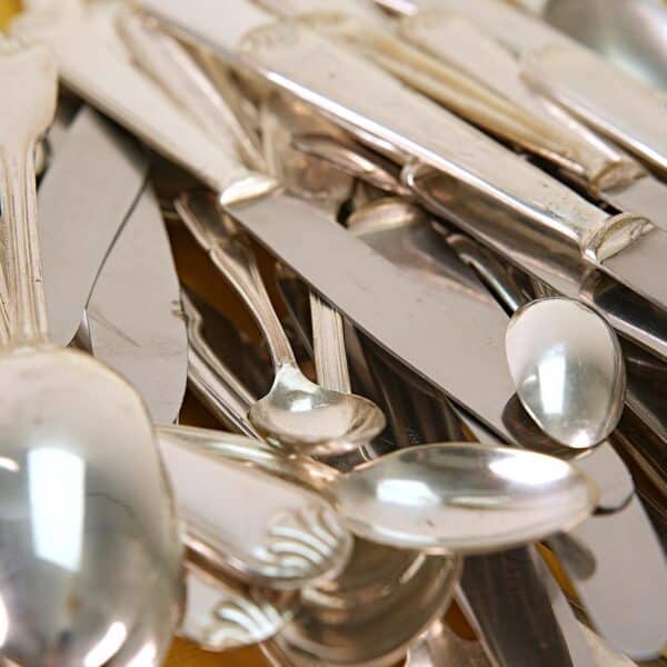 lotto di posate vintage placcate argento - immagine 9