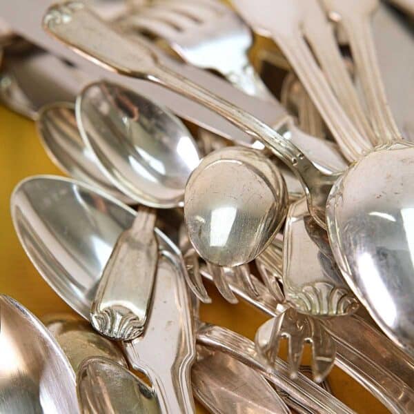 lotto di posate vintage placcate argento - immagine 10