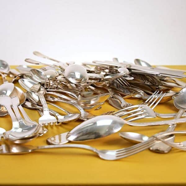 lotto di posate vintage placcate argento - immagine 14