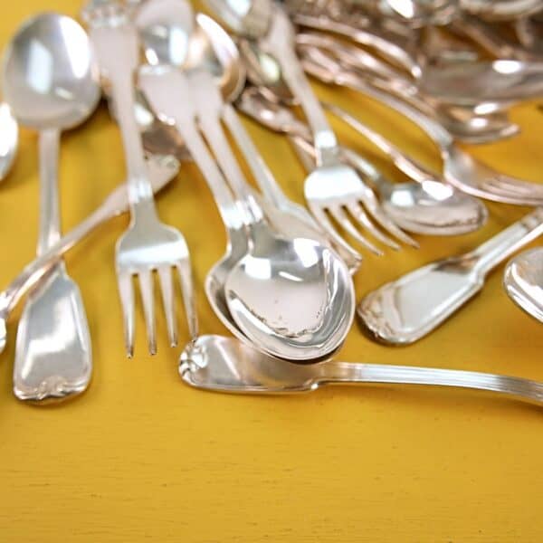 lotto di posate vintage placcate argento - immagine 2
