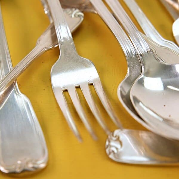 lotto di posate vintage placcate argento - immagine 6