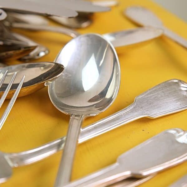 lotto di posate vintage placcate argento - immagine 8