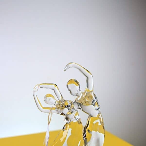 statua in cristallo rcr vintage, ballerini - immagine 2