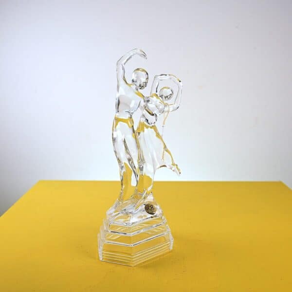 statua in cristallo rcr vintage, ballerini - immagine 4