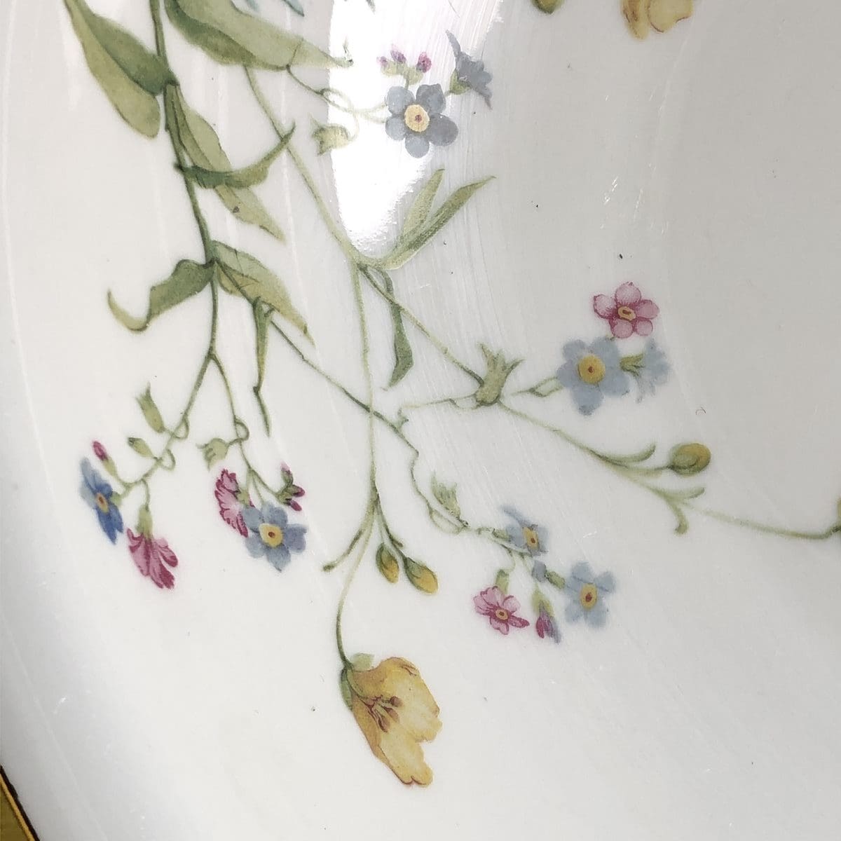 zuppiera e terrina vintage in ceramica con decori floreali e bordatura dorata seltmann weiden bavaria - immagine 4