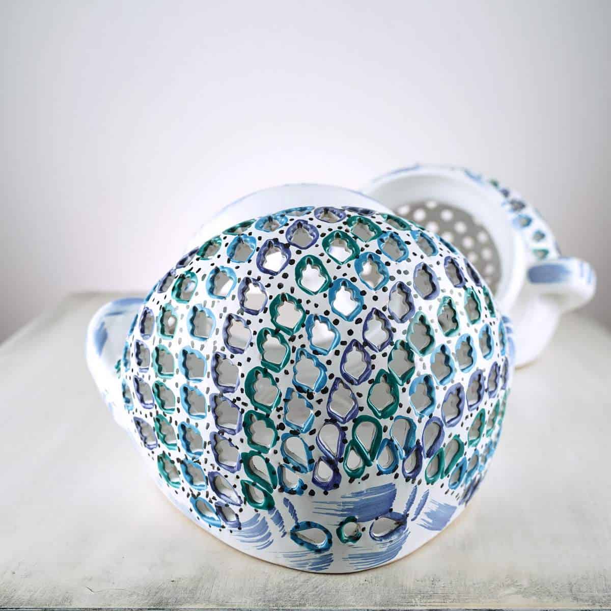 COPPIA DI PORTA PIANTE IN TERRACOTTA - immagine 3