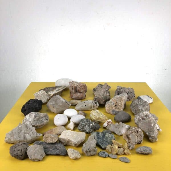 lotto di pietre e minerali da collezione