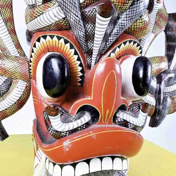 maschera Naga Raksha in legno - immagine 2