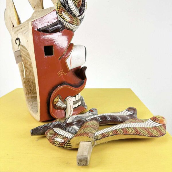 maschera Naga Raksha in legno - immagine 9