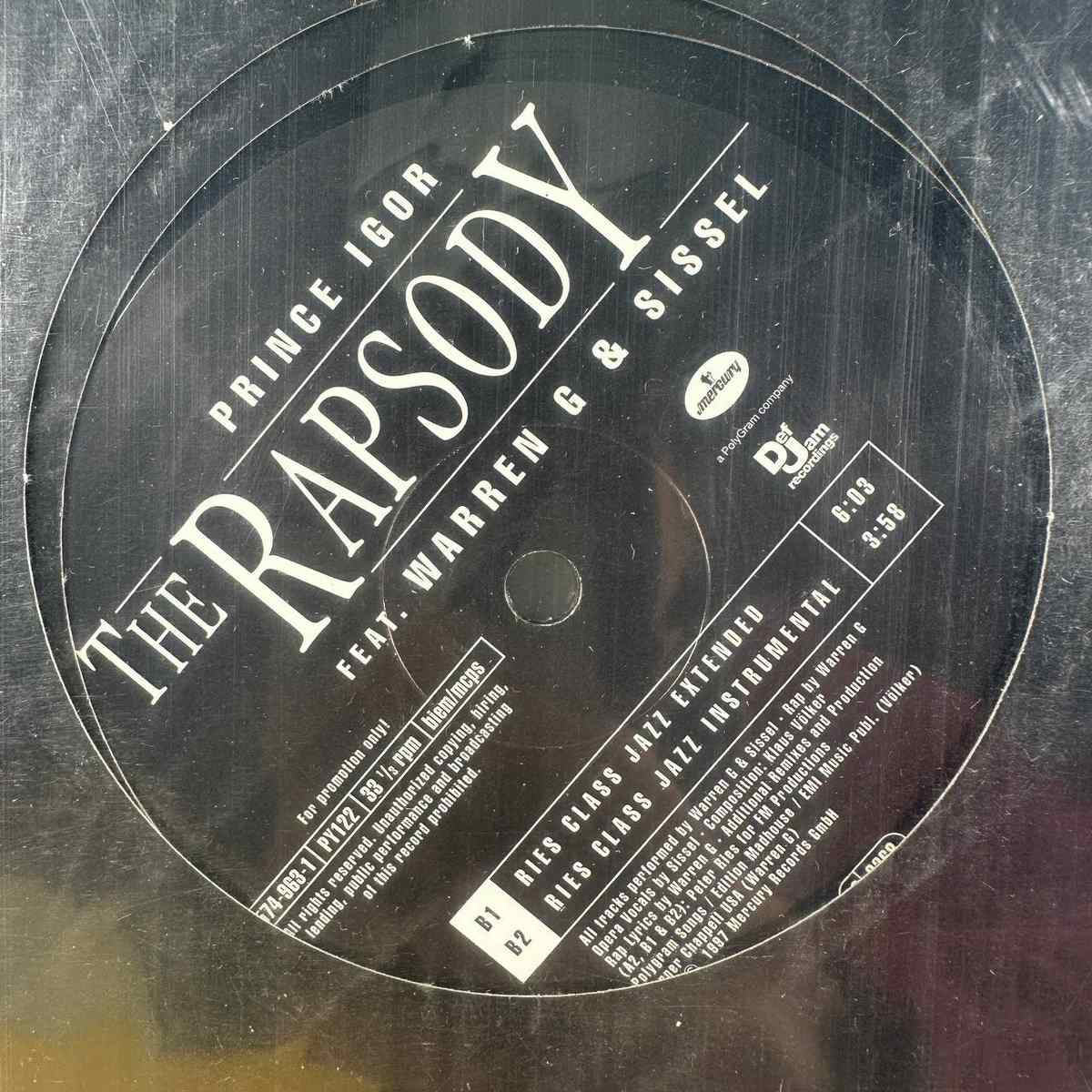 Un coro russo, un beat californiano: la storia di “Prince Igor” in vinile 2 Dettaglio della copertina del disco The Rapsody con Warren G e Sissel