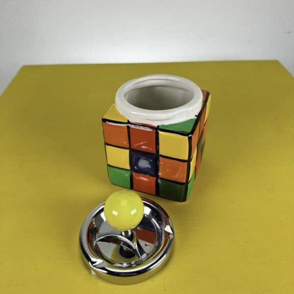 posacenere in ceramica cubo di rubik - immagine 3