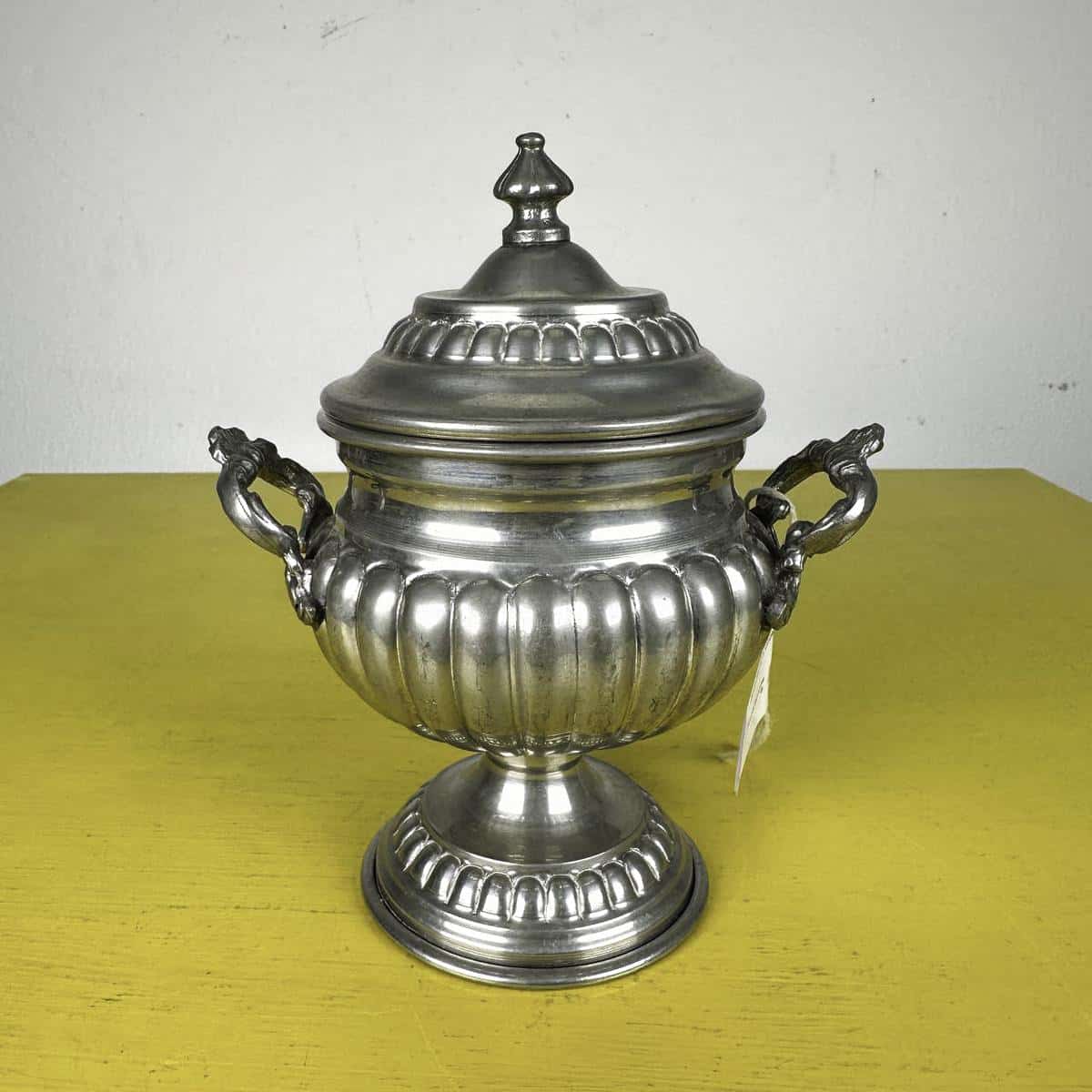 zuccheriera vintage in peltro