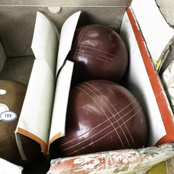 bocce professionali vintage perfetta, 6 pezzi - immagine 4