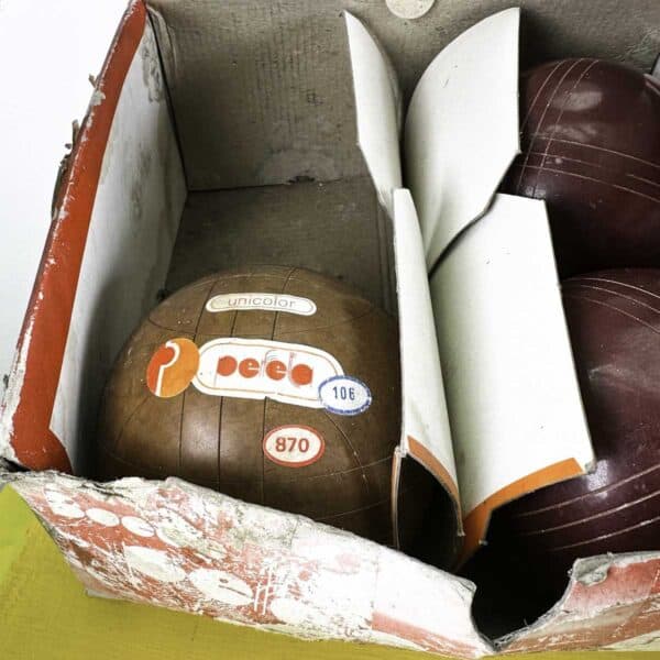 bocce professionali vintage perfetta, 6 pezzi - immagine 5