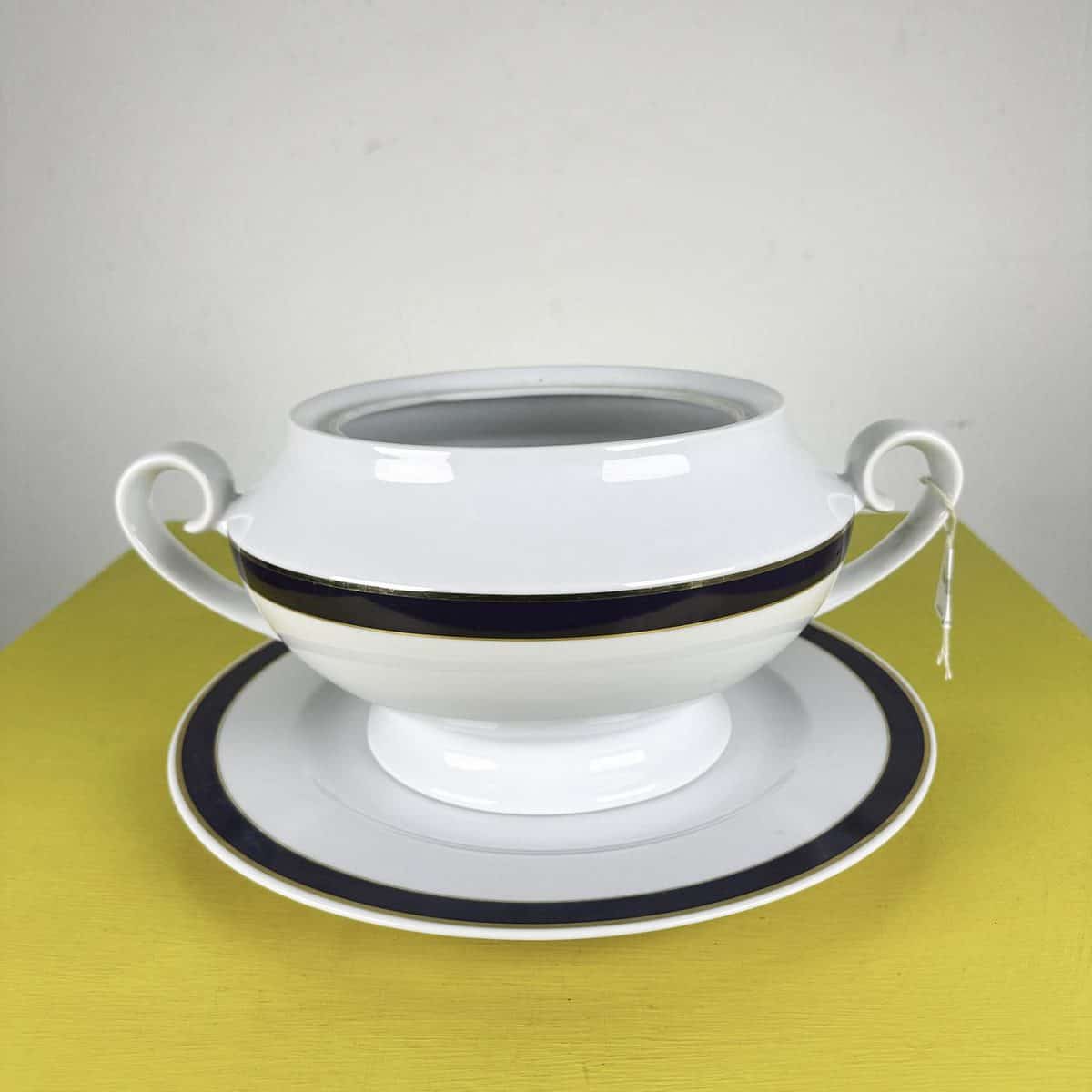 zuppiera con piatto in porcellana bavaria collection