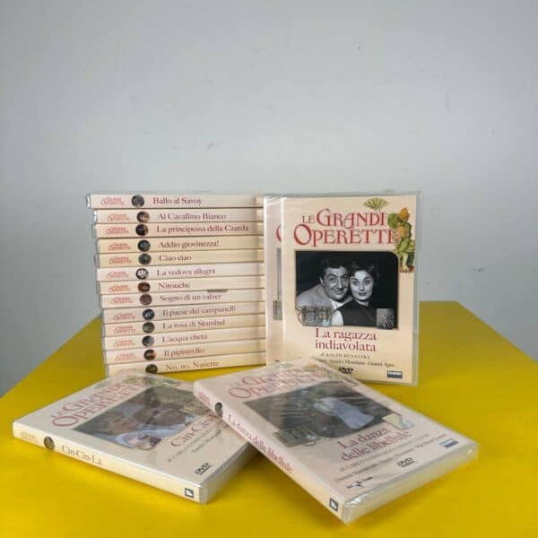 dvd le grandi operette fabbri editori, 17 pezzi