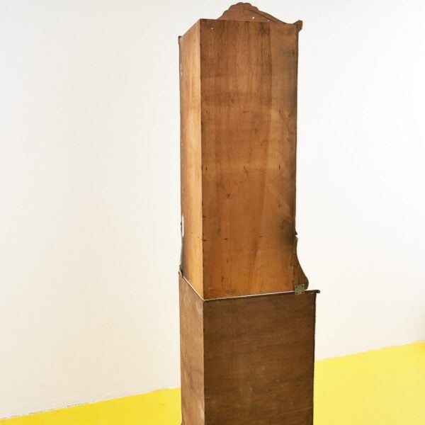 credenza vetrina angolare bianca in legno - immagine 5