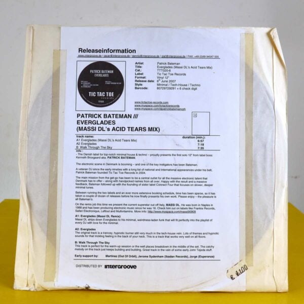 patrick bateman - VINILE lp 33