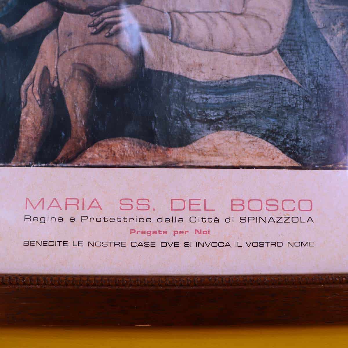 Un piccolo quadro, un bosco, una città: la Madonna del Bosco a Spinazzola 1 Dettaglio del quadro Madonna del Bosco Spinazzola