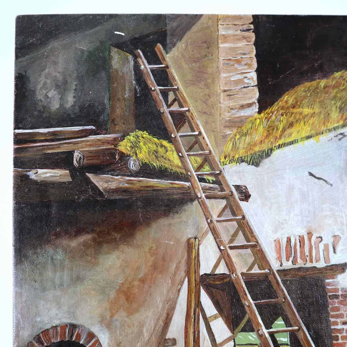 Olio su pannello: materia, supporto e restauro di un dipinto degli anni Ottanta 2 Retro e profilo di un dipinto a olio su pannello