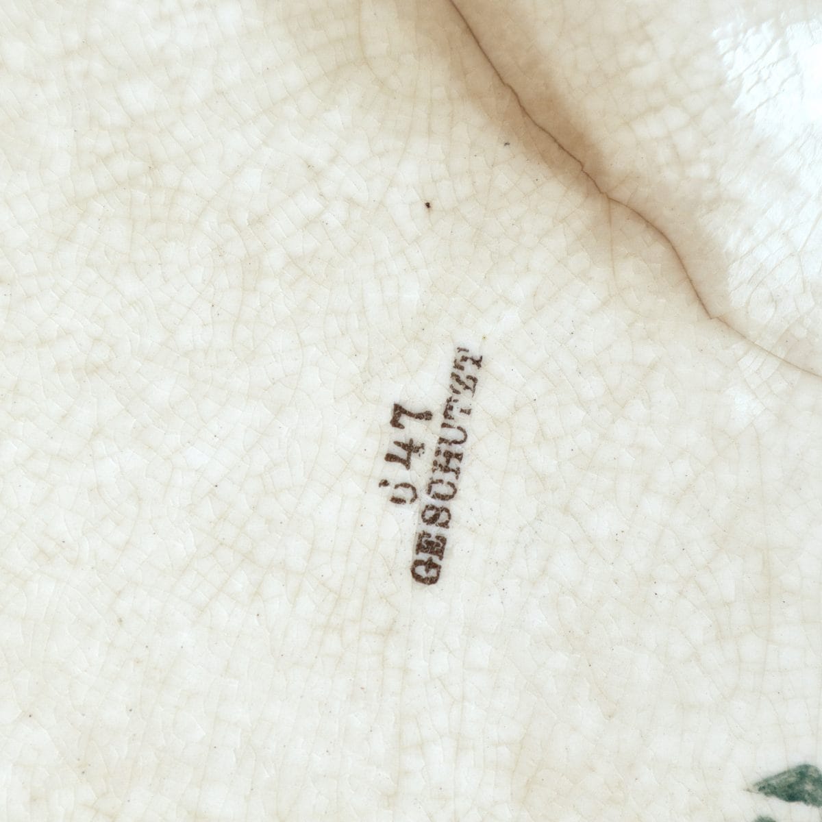 raro piatto decorativo in ceramica willeroy & boch geschutzt, con decoro svastica - immagine 10