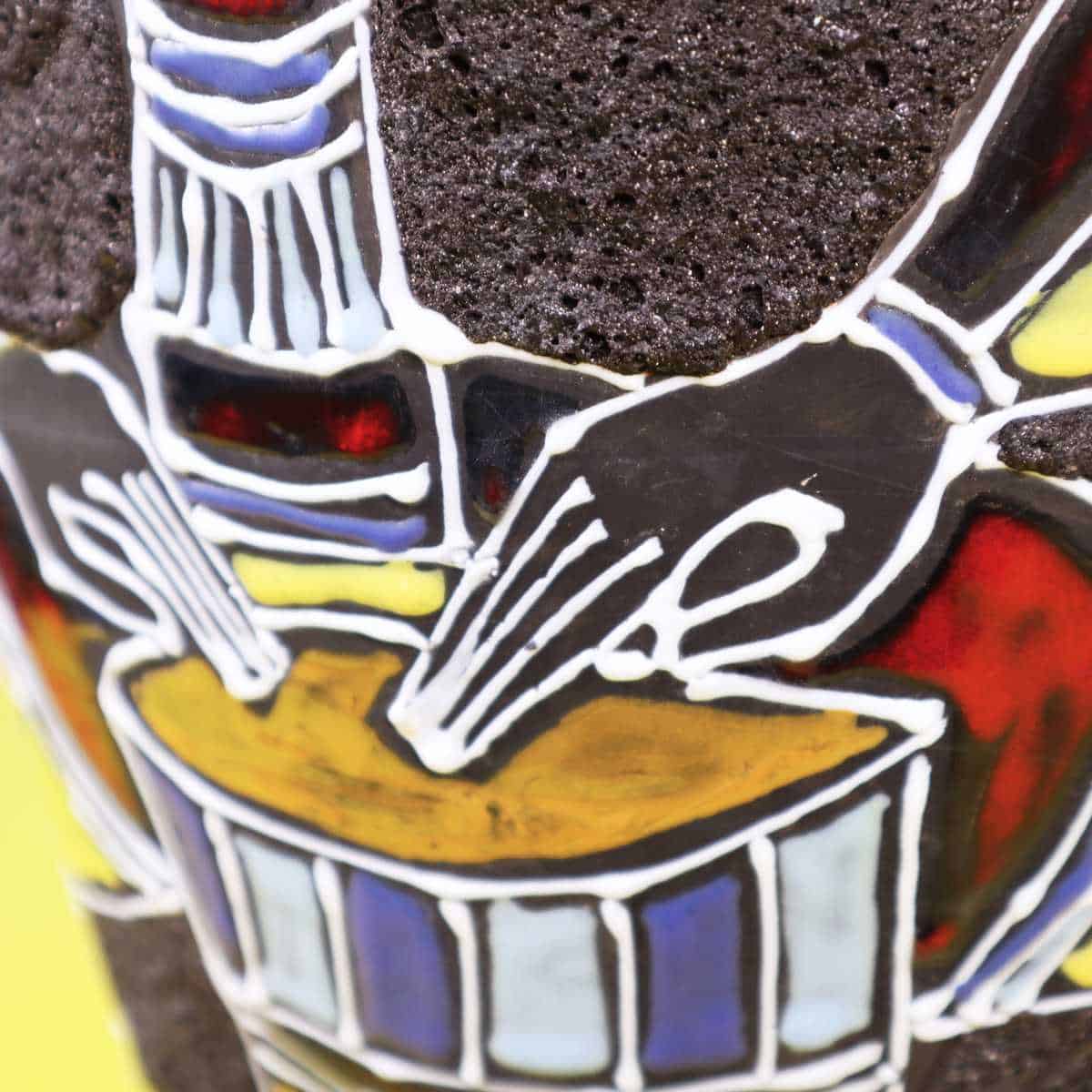 Un grande vaso riminese e la lunga memoria della ceramica romagnola 2 Dettaglio del grande vaso in ceramica riminese