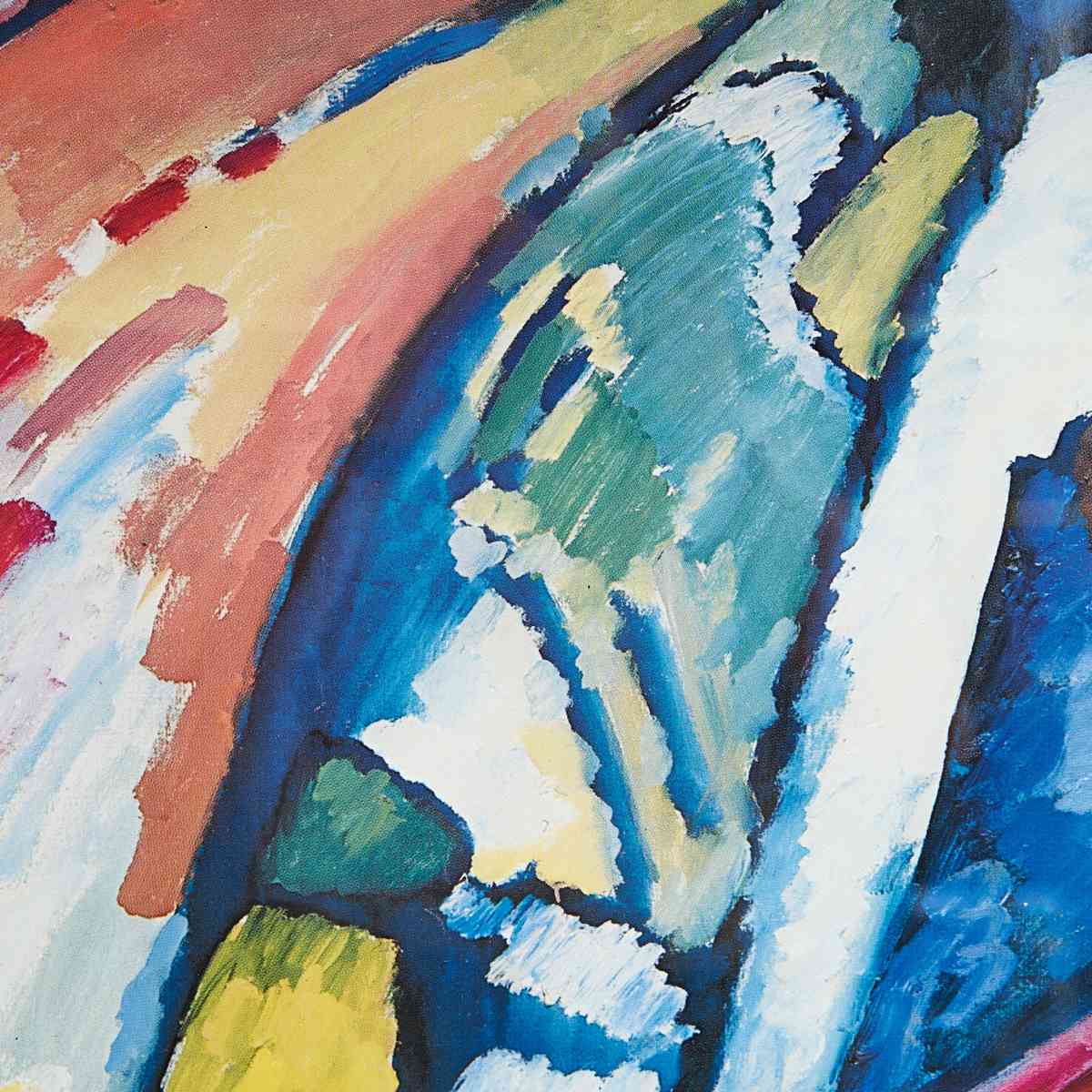 Poster vintage Kandinsky anni '80: storia di un ponte tra arte astratta e cultura visiva italiana 3 dettaglio cornice del poster vintage Kandinsky anni 80