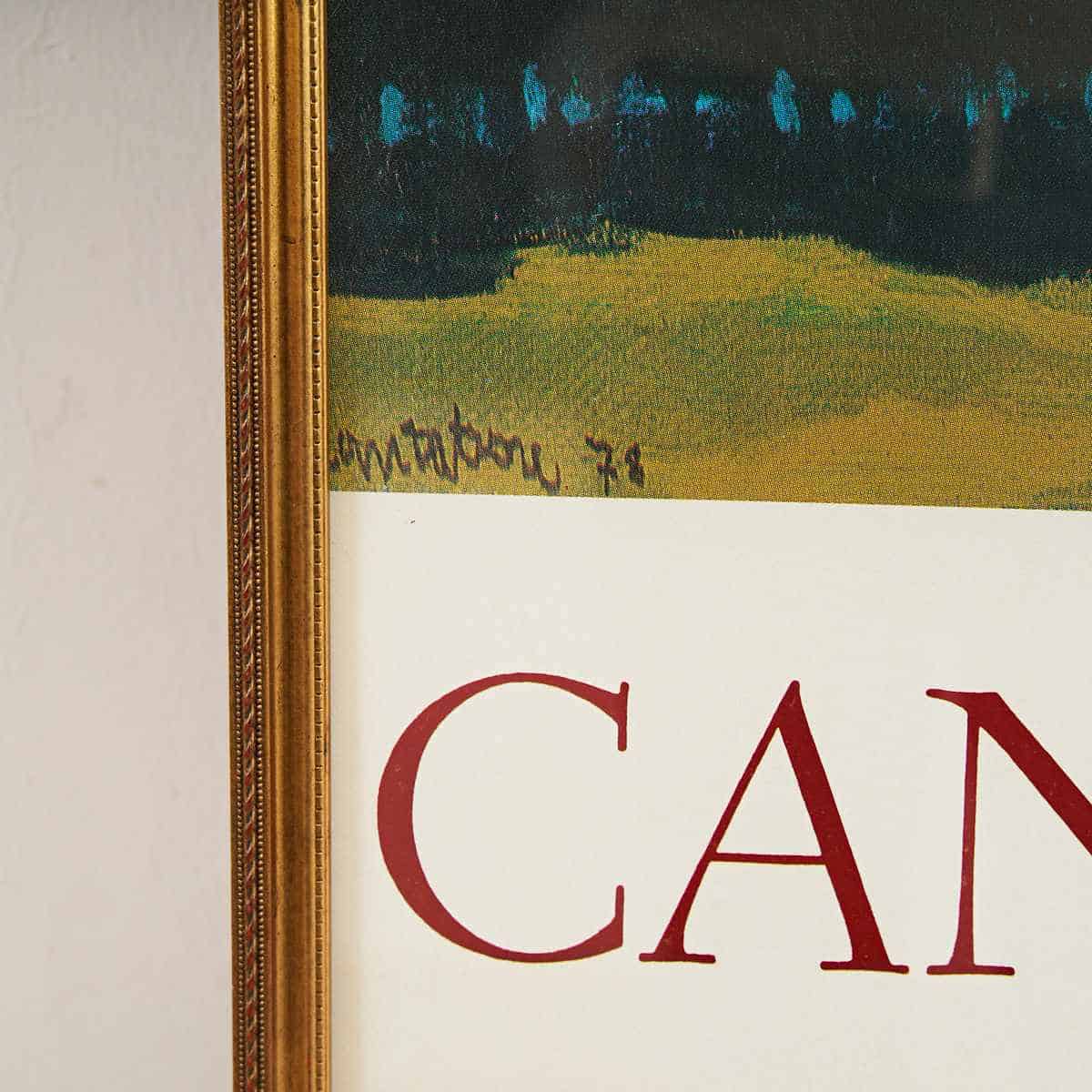 Domenico Cantatore: i segreti di una vita tra Sud, Milano e Parigi 2 Dettaglio poster Cantatore Galleria di Ferrara vintage anni 80