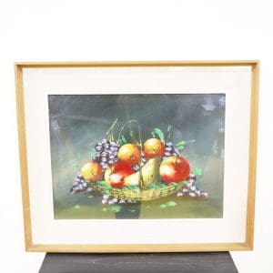 Ultimi arrivi 1 Quadro olio natura morta con cesto di frutta