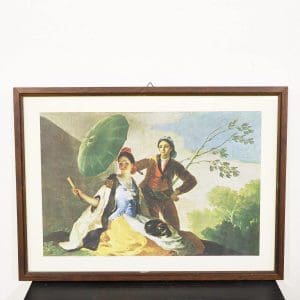 Ultimi arrivi 4 Riproduzione da Goya Il parasole con cornice in legno