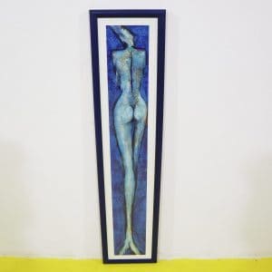 Ultimi arrivi 5 Stampa incorniciata con figura femminile stilizzata e cornice blu