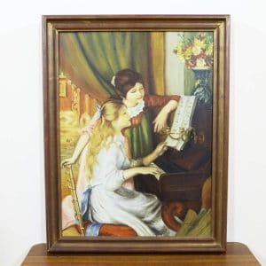 Ultimi arrivi 8 Dipinto olio su tela copia da Renoir Ragazze al pianoforte