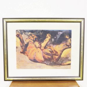 Ultimi arrivi 10 Stampa litografica leonessa firmata e numerata 12/100 in cornice, Fabbriano artista di Ferrara (Italia)