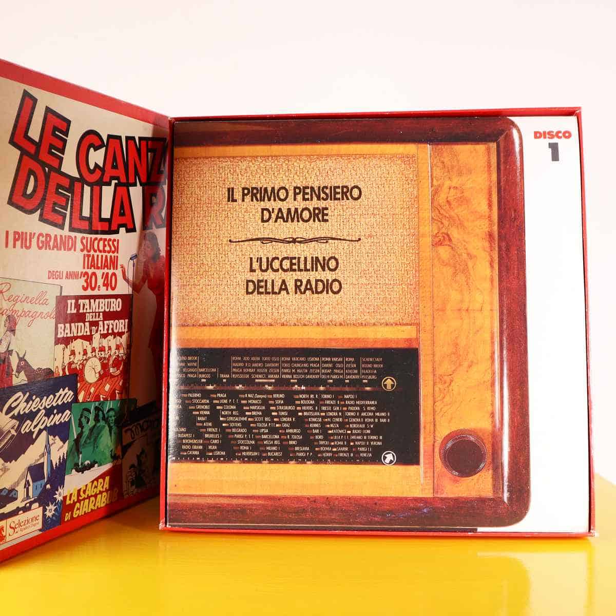 Quando una canzone alla radio teneva insieme la casa 1 Cofanetto di vinili dedicato alle canzoni della radio