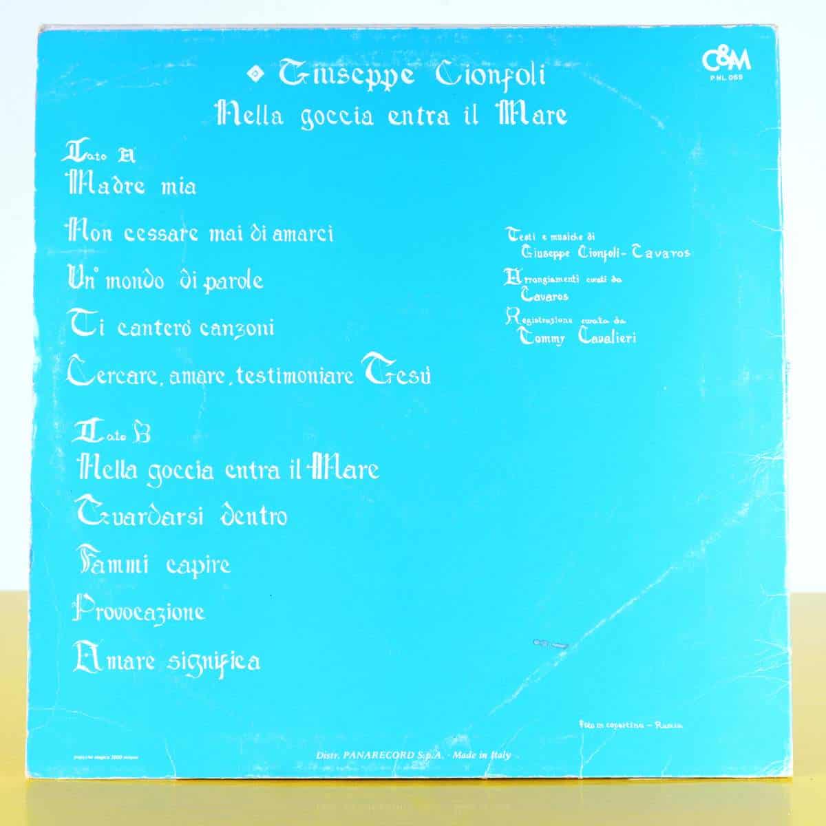 Il disco che chiede tempo: perché un LP 33 giri si ascolta ancora 1 LP 33 giri di Giuseppe Cionfoli in vinile